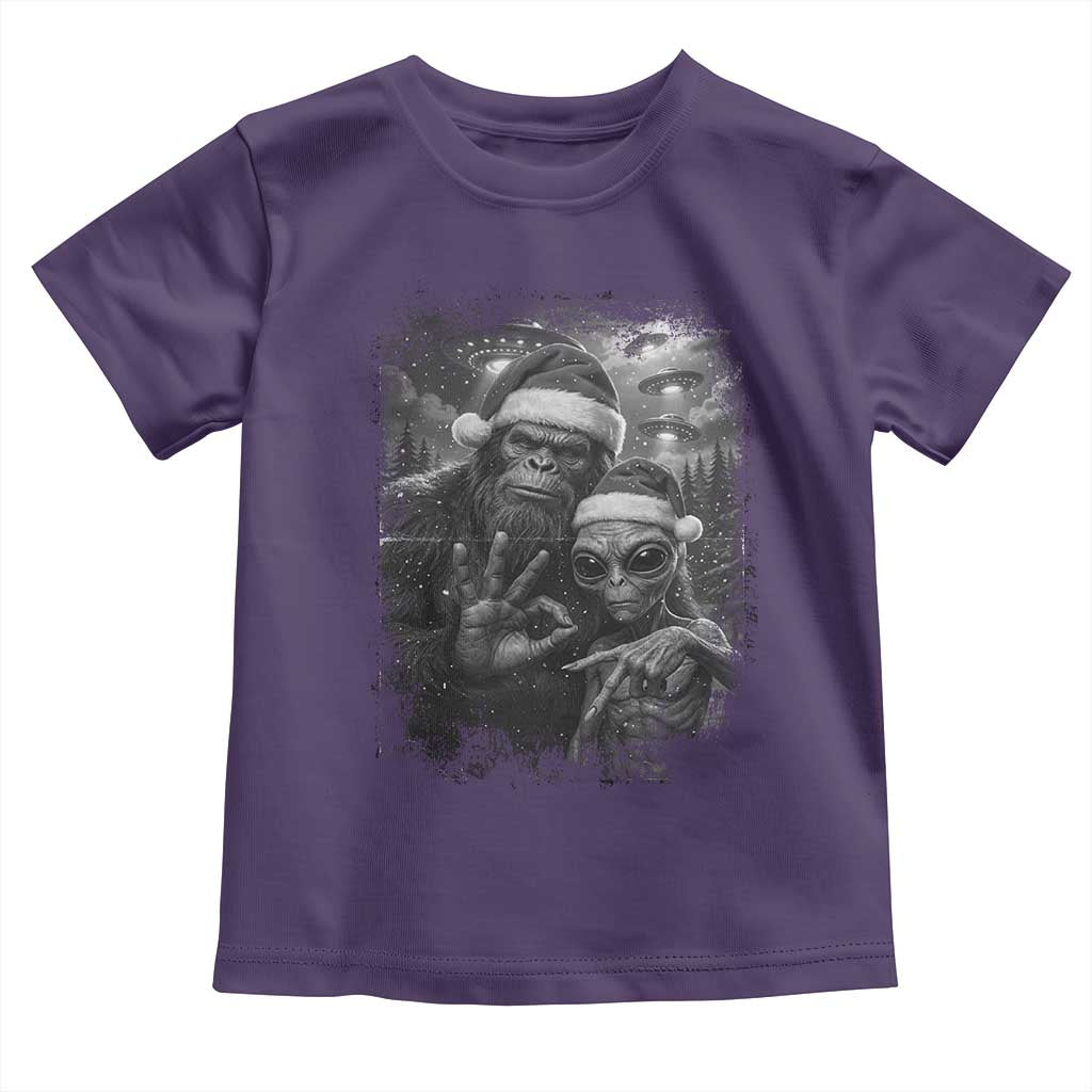 67 Six Seven Bigfoot Christmas Toddler T Shirt Sasquatch Ailen Selfie UFO Meme - Wonder Print Shop