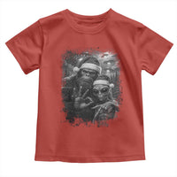 67 Six Seven Bigfoot Christmas Toddler T Shirt Sasquatch Ailen Selfie UFO Meme - Wonder Print Shop
