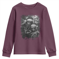 67 Six Seven Bigfoot Christmas Youth Sweatshirt Sasquatch Ailen Selfie UFO Meme - Wonder Print Shop
