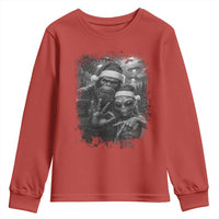 67 Six Seven Bigfoot Christmas Youth Sweatshirt Sasquatch Ailen Selfie UFO Meme - Wonder Print Shop