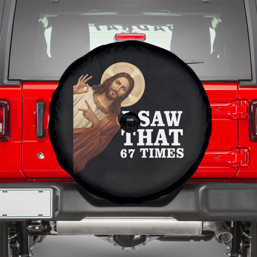 Funny Six Seven Meme Spare Tire Cover I Saw That 67 Times - Wonder Print Shop