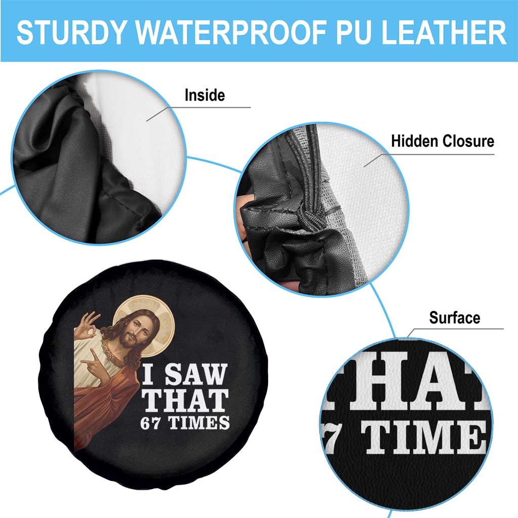 Funny Six Seven Meme Spare Tire Cover I Saw That 67 Times - Wonder Print Shop