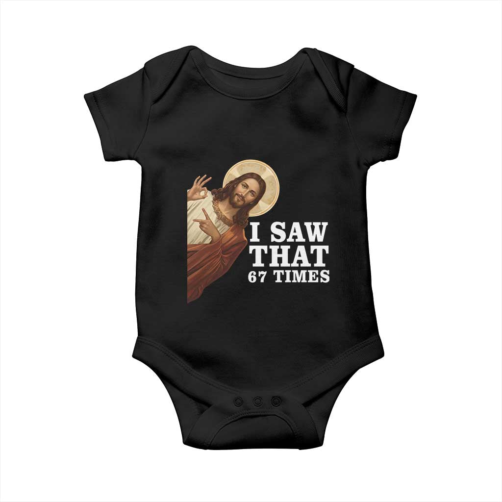 Funny Six Seven Meme Baby Onesie I Saw That 67 Times - Wonder Print Shop