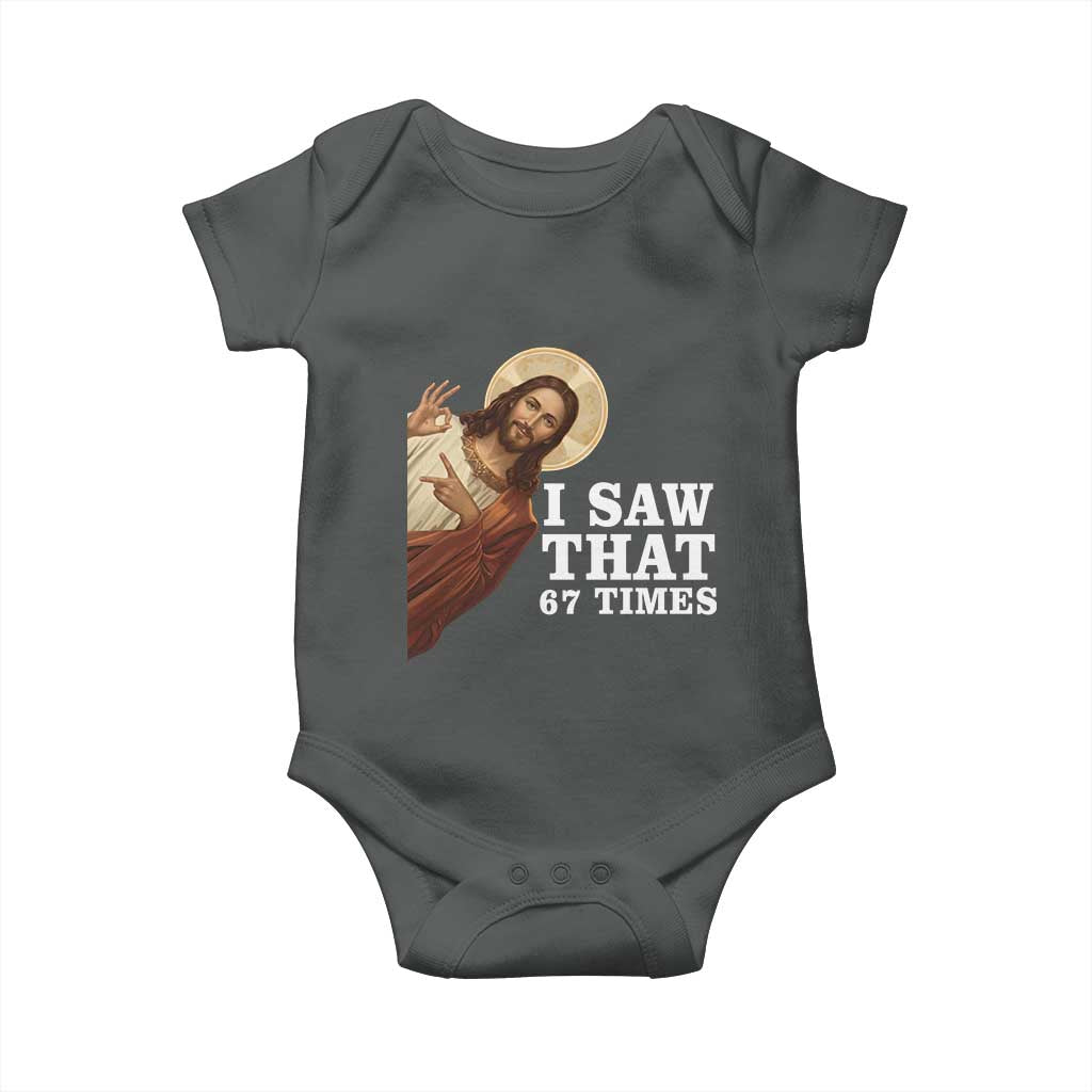 Funny Six Seven Meme Baby Onesie I Saw That 67 Times - Wonder Print Shop