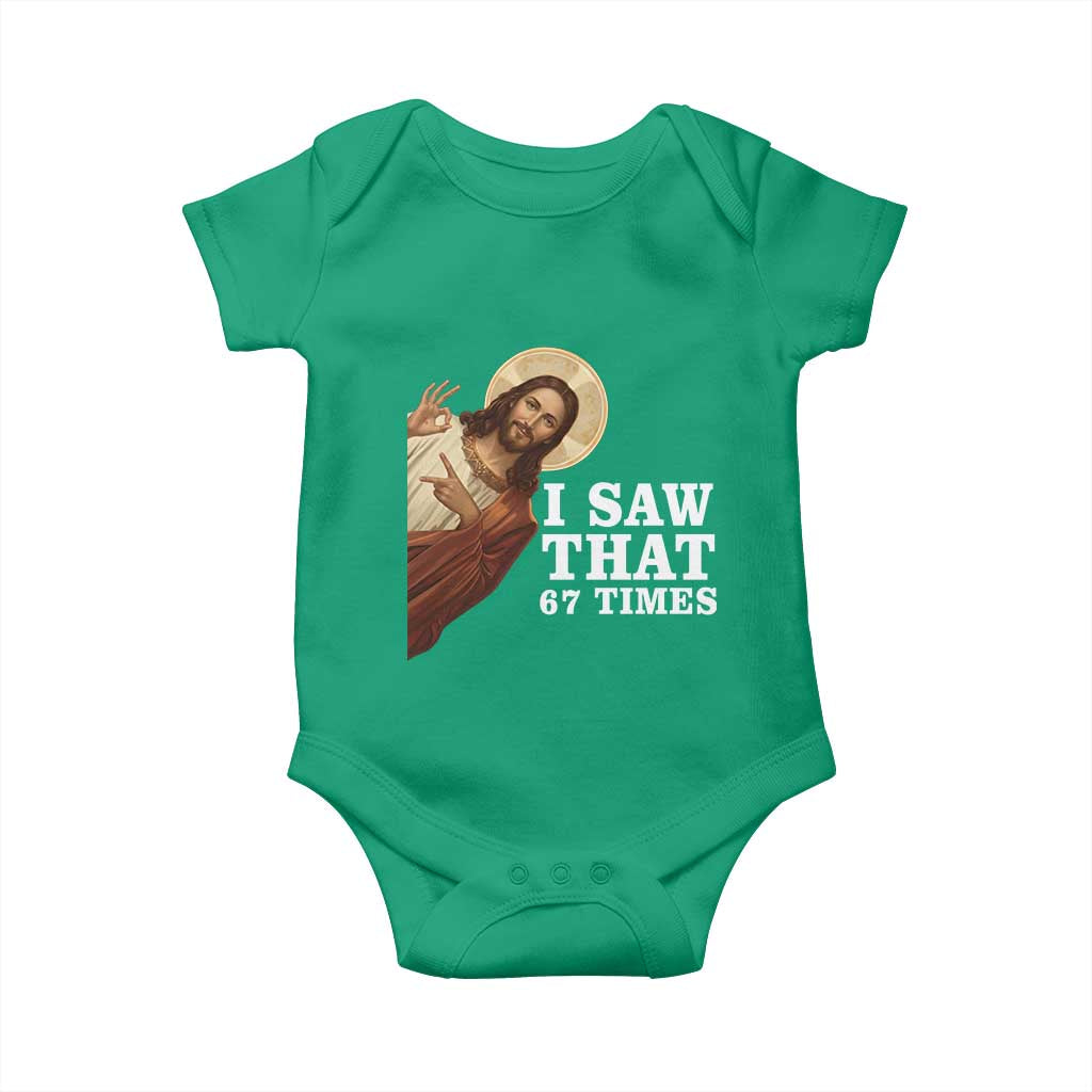 Funny Six Seven Meme Baby Onesie I Saw That 67 Times - Wonder Print Shop