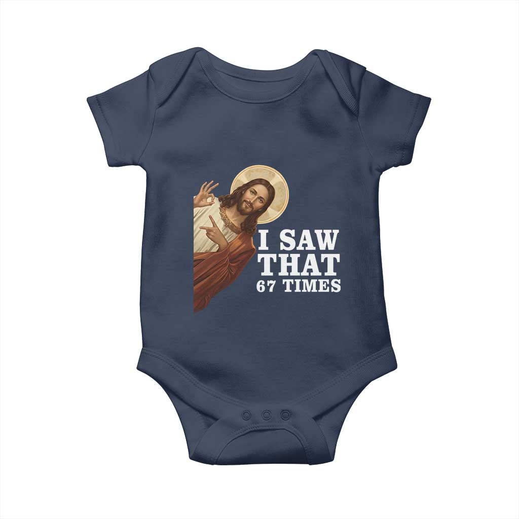 Funny Six Seven Meme Baby Onesie I Saw That 67 Times - Wonder Print Shop
