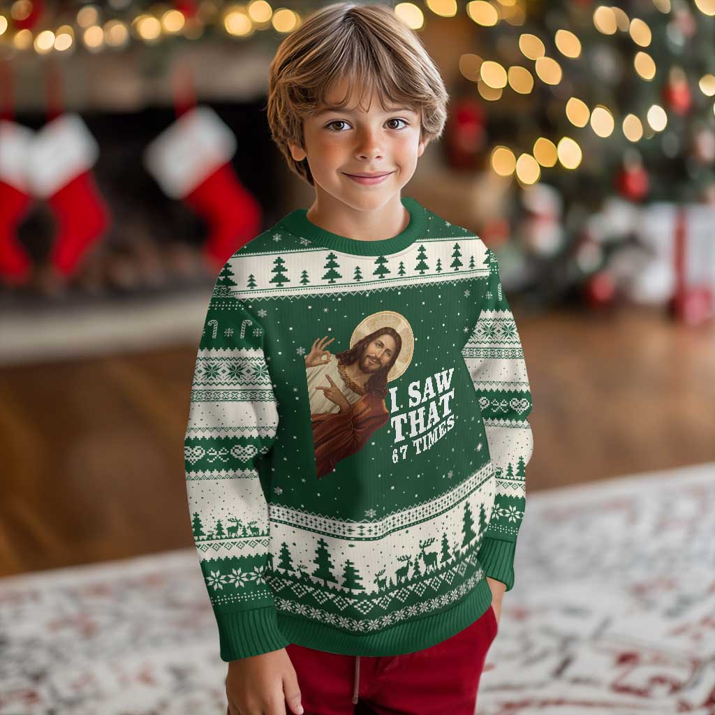Funny Six Seven Meme Ugly Christmas Sweater I Saw That 67 Times - Wonder Print Shop