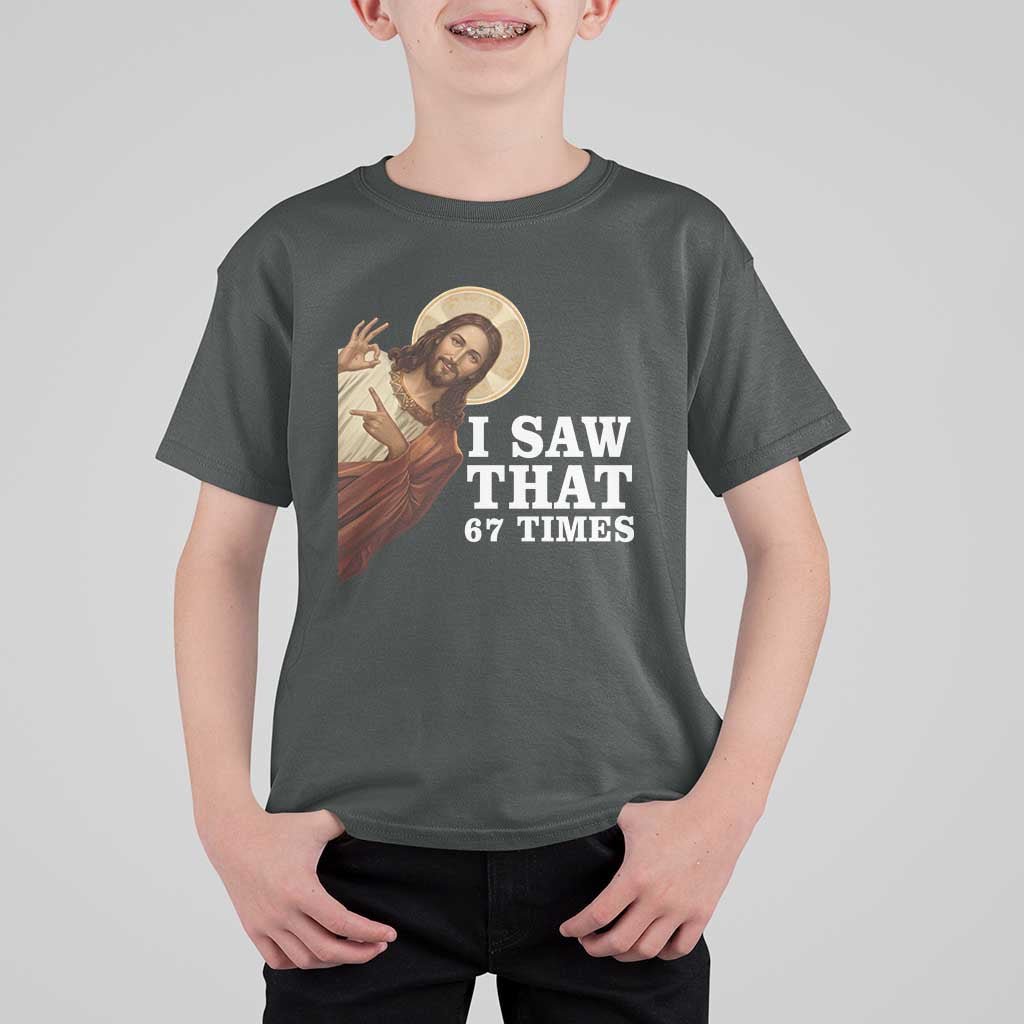 Funny Six Seven Meme T Shirt For Kid I Saw That 67 Times - Wonder Print Shop