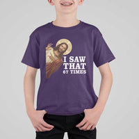 Funny Six Seven Meme T Shirt For Kid I Saw That 67 Times - Wonder Print Shop