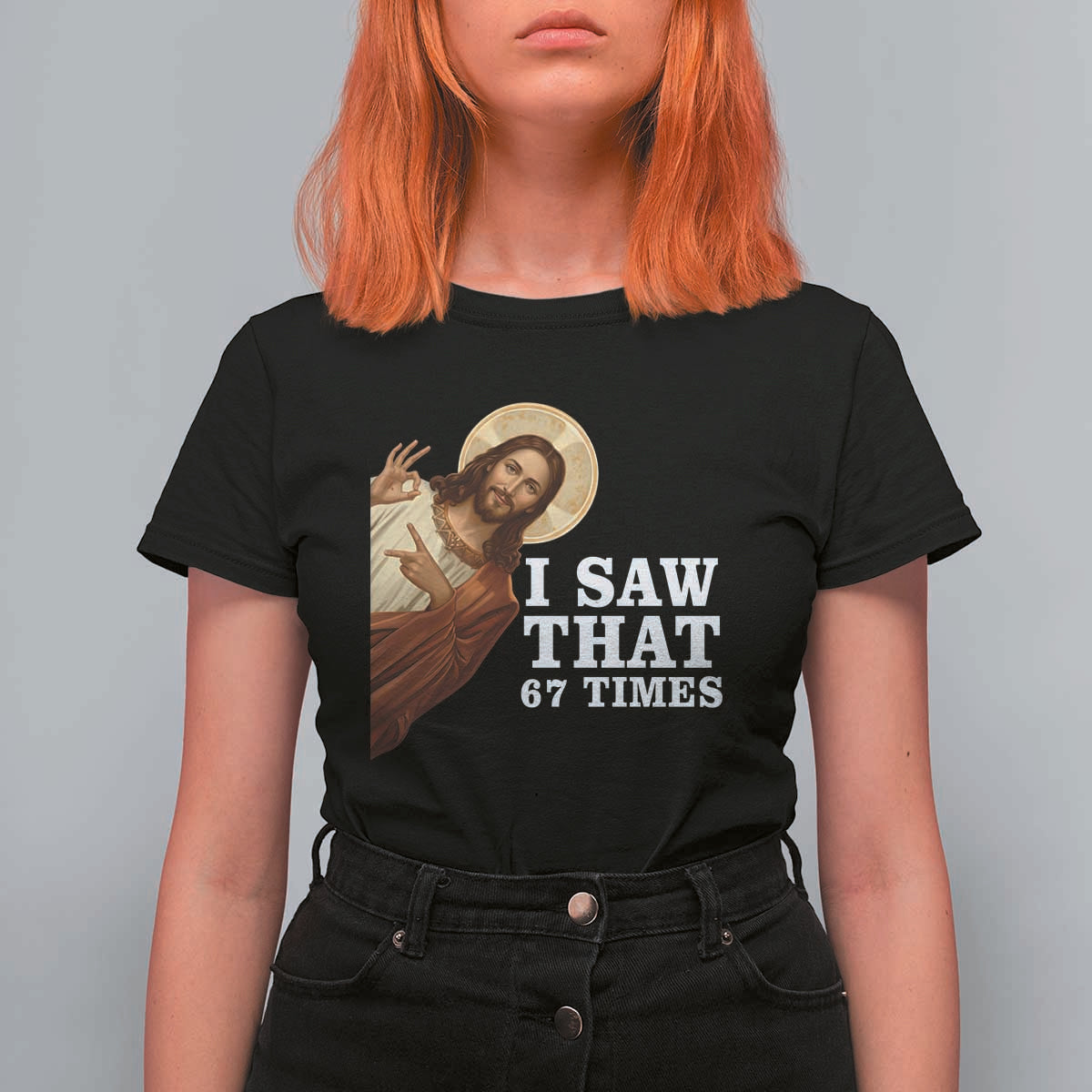 Funny Six Seven Meme T Shirt For Women I Saw That 67 Times - Wonder Print Shop