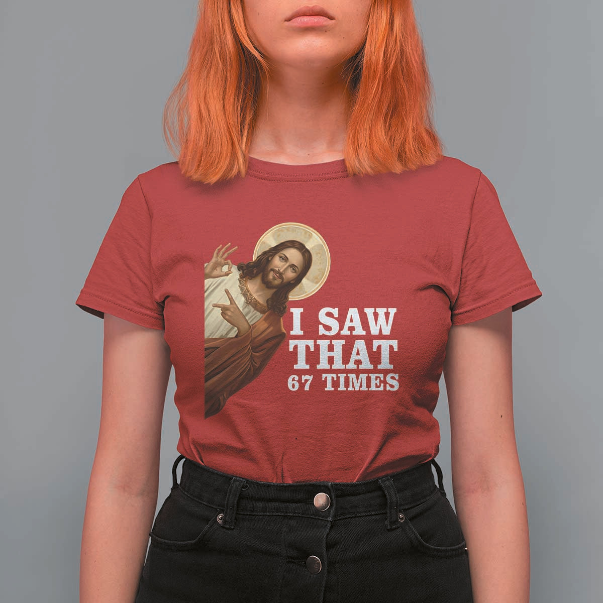 Funny Six Seven Meme T Shirt For Women I Saw That 67 Times - Wonder Print Shop