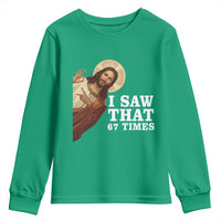 Funny Six Seven Meme Youth Sweatshirt I Saw That 67 Times - Wonder Print Shop