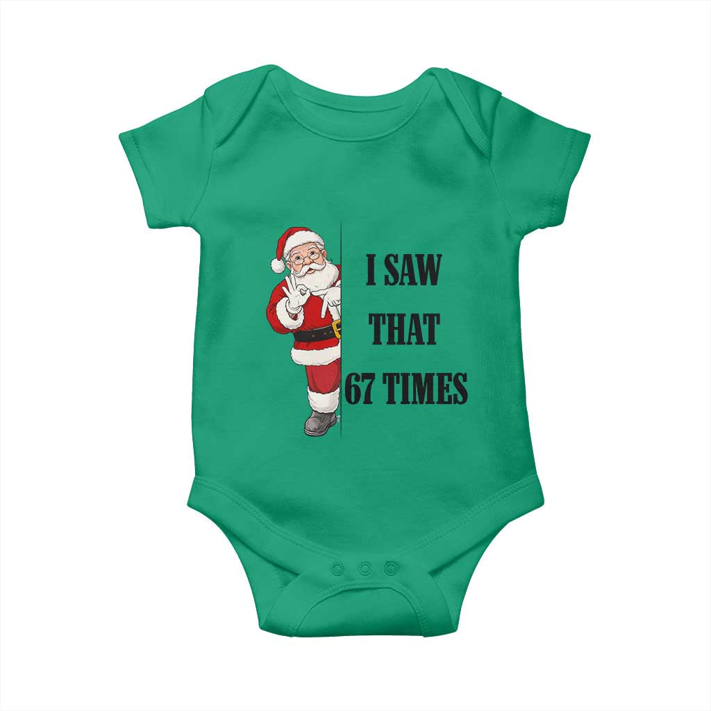 67 Six Seven Santa Christmas Meme Baby Onesie I Saw That - Wonder Print Shop