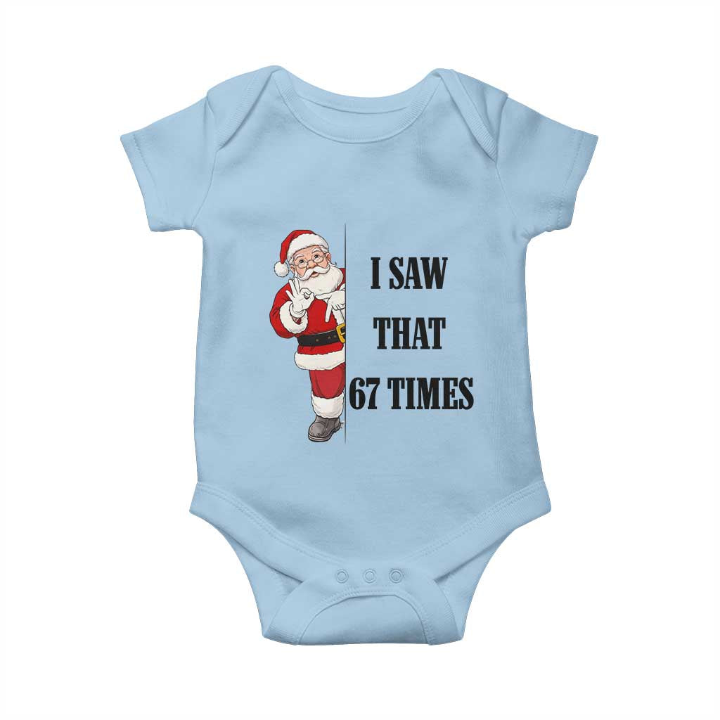 67 Six Seven Santa Christmas Meme Baby Onesie I Saw That - Wonder Print Shop
