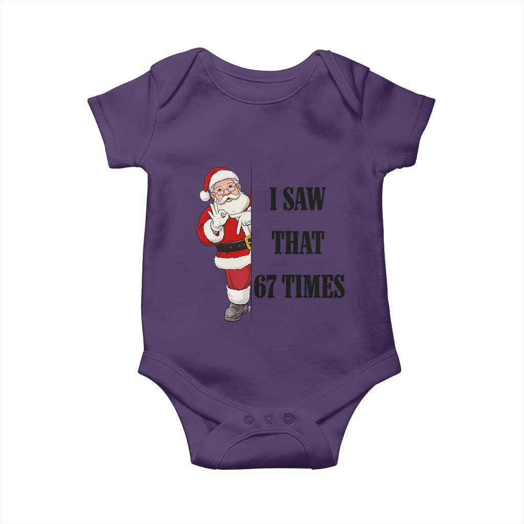 67 Six Seven Santa Christmas Meme Baby Onesie I Saw That - Wonder Print Shop