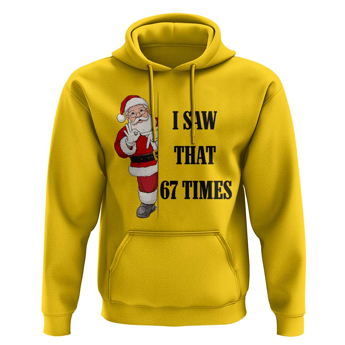 67 Six Seven Santa Christmas Meme Hoodie I Saw That - Wonder Print Shop