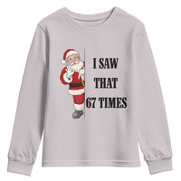 67 Six Seven Santa Christmas Meme Youth Sweatshirt I Saw That - Wonder Print Shop