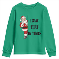 67 Six Seven Santa Christmas Meme Youth Sweatshirt I Saw That - Wonder Print Shop
