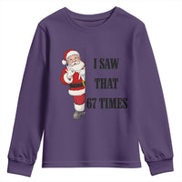 67 Six Seven Santa Christmas Meme Youth Sweatshirt I Saw That - Wonder Print Shop