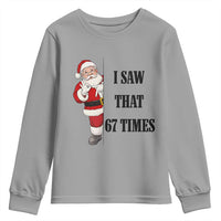 67 Six Seven Santa Christmas Meme Youth Sweatshirt I Saw That - Wonder Print Shop