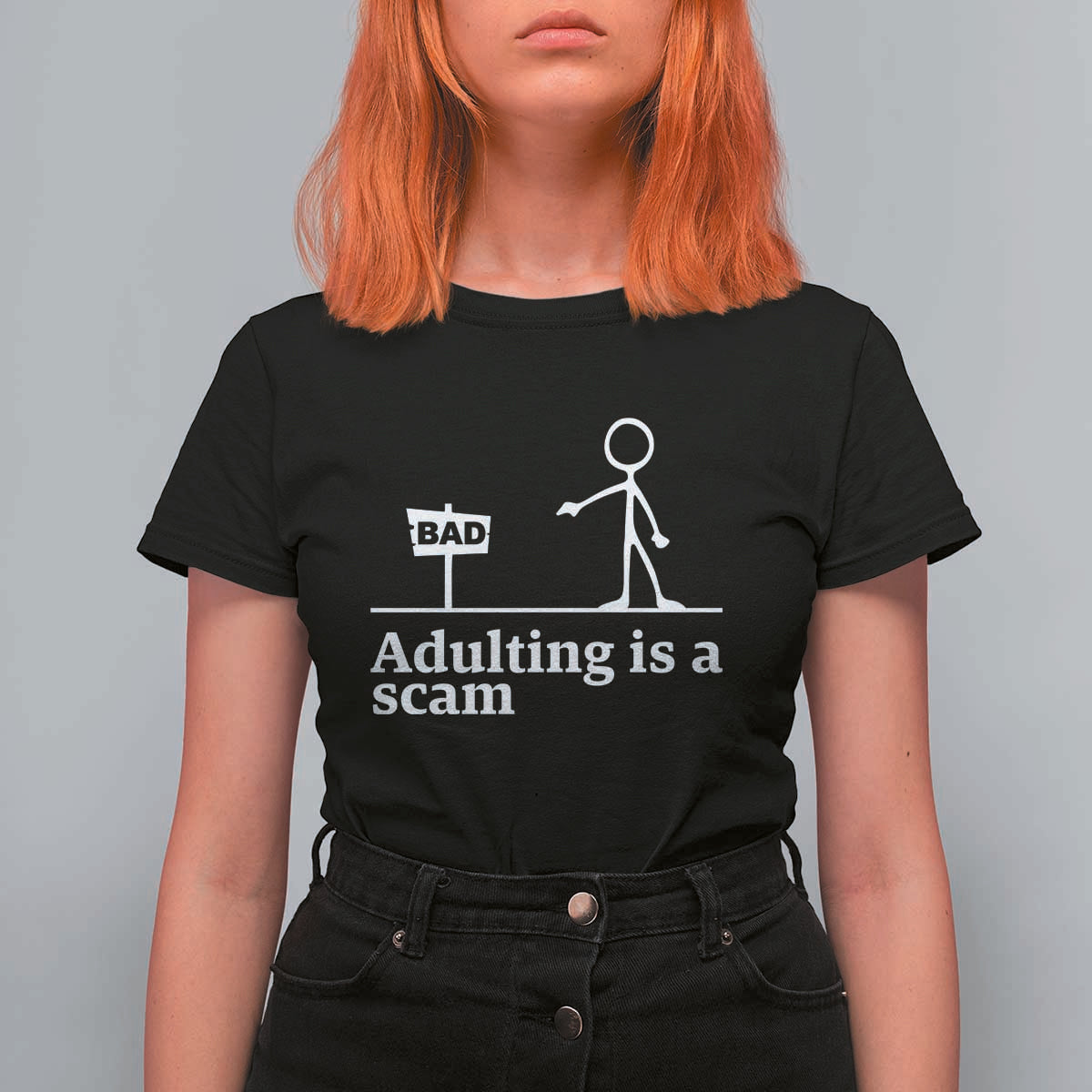 Adulting Is A Scam T Shirt For Women Funny Quote Adult Humor - Wonder Print Shop