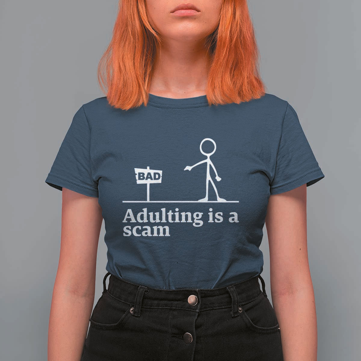 Adulting Is A Scam T Shirt For Women Funny Quote Adult Humor - Wonder Print Shop