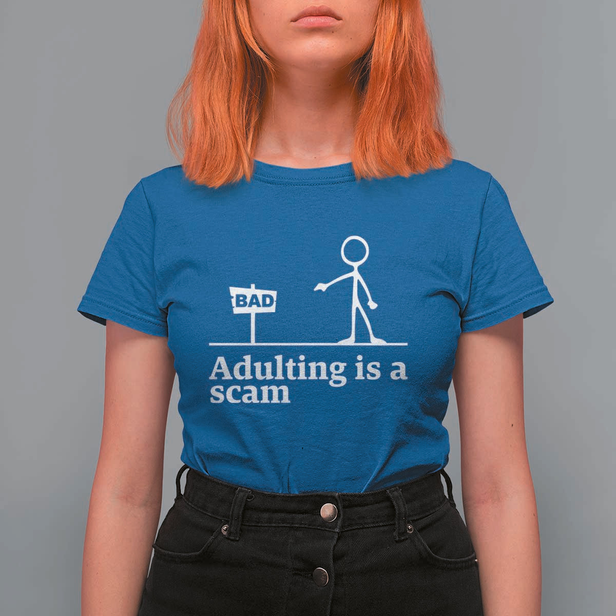 Adulting Is A Scam T Shirt For Women Funny Quote Adult Humor - Wonder Print Shop