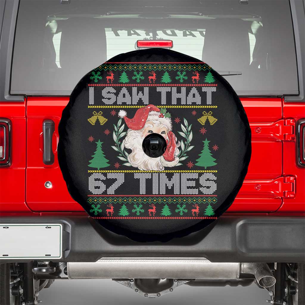 Funny Santa Christmas Spare Tire Cover I Saw That 67 Times - Wonder Print Shop