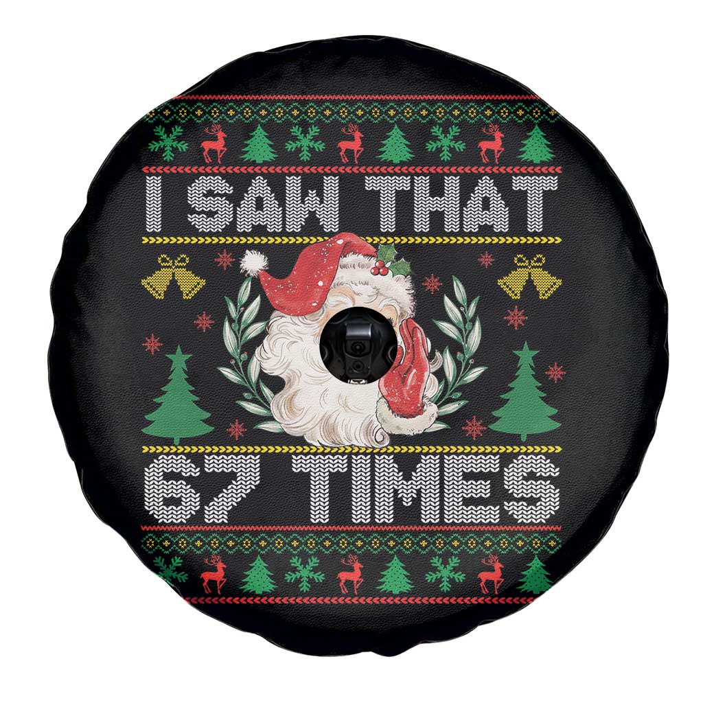 Funny Santa Christmas Spare Tire Cover I Saw That 67 Times - Wonder Print Shop