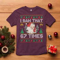 Funny Santa Christmas T Shirt I Saw That 67 Times - Wonder Print Shop