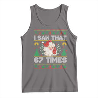Funny Santa Christmas Tank Top I Saw That 67 Times - Wonder Print Shop