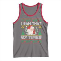 Funny Santa Christmas Tank Top I Saw That 67 Times - Wonder Print Shop