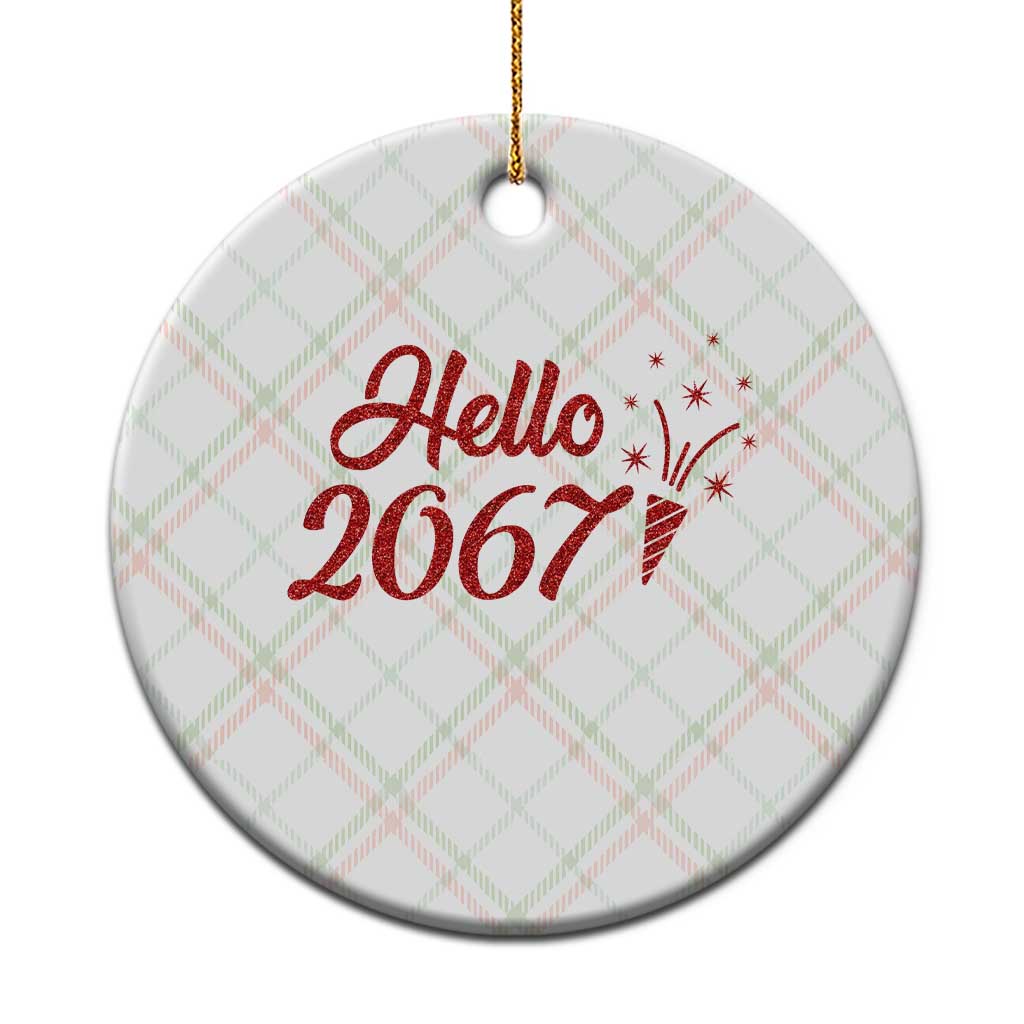 67 Six Seven Meme Ceramic Ornament New Year 2026 - Wonder Print Shop