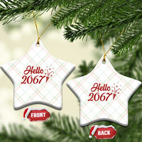 67 Six Seven Meme Ceramic Ornament New Year 2026 - Wonder Print Shop
