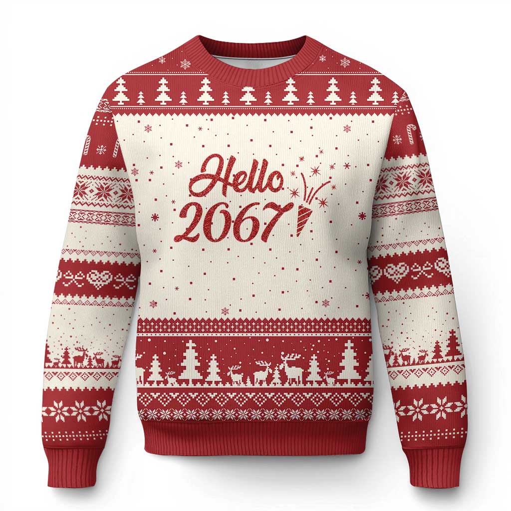 67 Six Seven Meme Ugly Christmas Sweater New Year 2026 - Wonder Print Shop