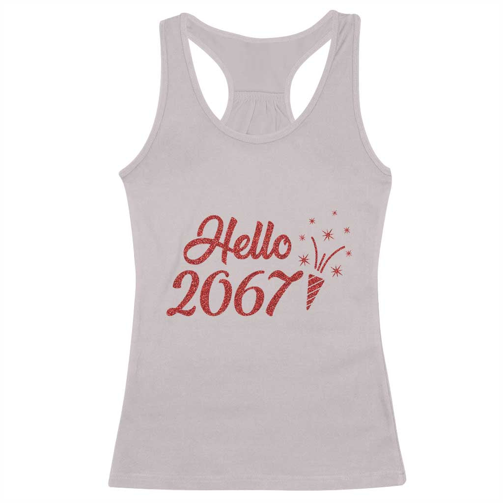 67 Six Seven Meme Racerback Tank Top New Year 2026 - Wonder Print Shop