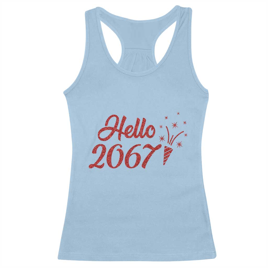 67 Six Seven Meme Racerback Tank Top New Year 2026 - Wonder Print Shop