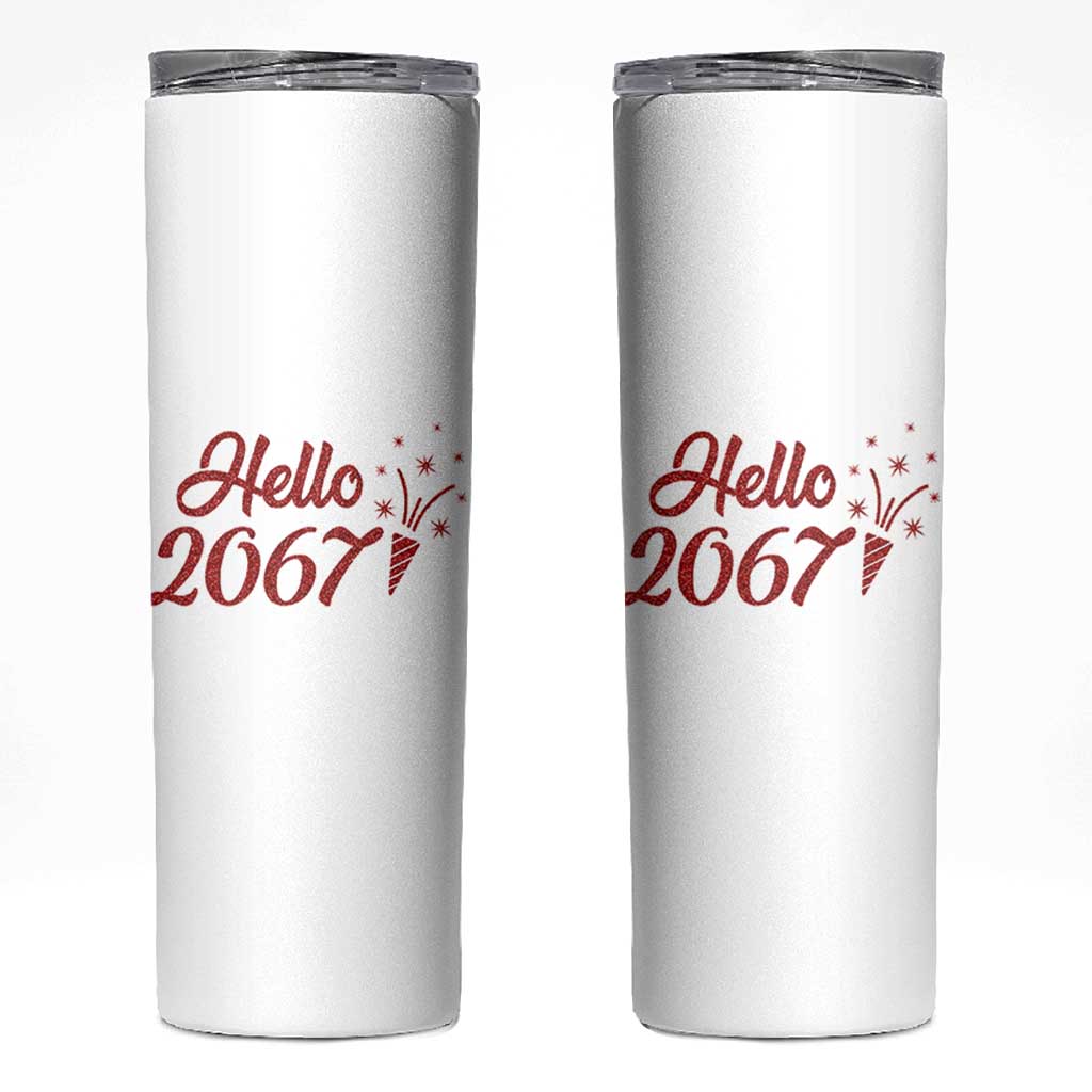 67 Six Seven Meme Skinny Tumbler New Year 2026 - Wonder Print Shop