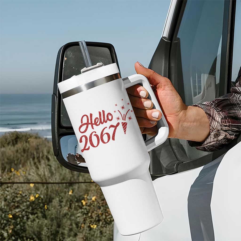 67 Six Seven Meme Tumbler With Handle New Year 2026 - Wonder Print Shop