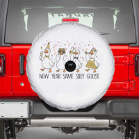Silly Goose New Years 2026 Spare Tire Cover Cute Goose Party Holiday - Wonder Print Shop