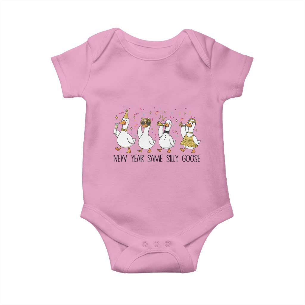 Silly Goose New Years 2026 Baby Onesie Cute Goose Party Holiday - Wonder Print Shop