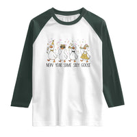 Silly Goose New Years 2026 Raglan Shirt Cute Goose Party Holiday - Wonder Print Shop