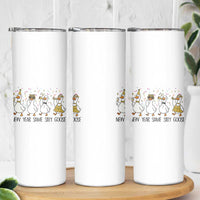 Silly Goose New Years 2026 Skinny Tumbler Cute Goose Party Holiday - Wonder Print Shop