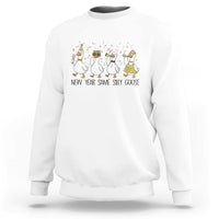 Silly Goose New Years 2026 Sweatshirt Cute Goose Party Holiday - Wonder Print Shop