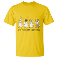 Silly Goose New Years 2026 T Shirt Cute Goose Party Holiday - Wonder Print Shop