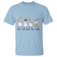 Silly Goose New Years 2026 T Shirt Cute Goose Party Holiday - Wonder Print Shop