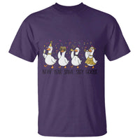 Silly Goose New Years 2026 T Shirt Cute Goose Party Holiday - Wonder Print Shop