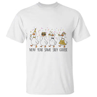Silly Goose New Years 2026 T Shirt Cute Goose Party Holiday - Wonder Print Shop