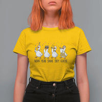 Silly Goose New Years 2026 T Shirt For Women Cute Goose Party Holiday - Wonder Print Shop