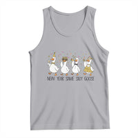 Silly Goose New Years 2026 Tank Top Cute Goose Party Holiday - Wonder Print Shop